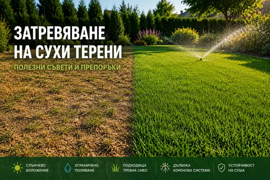 Затревяване на сухи и слънчеви терени