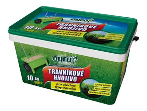 AGRO тор за тревни площи 10 кг в пластмасова кофа NPK 19-8-8 + 2% MgO