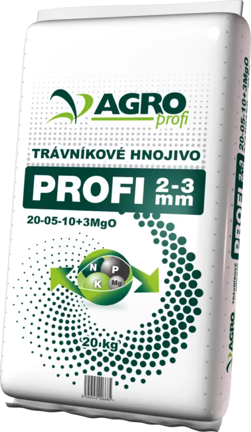 AGRO PROFI 20-05-10 + 3MgO професионален тор за тревни площи 20 кг гранула 2-3 mm