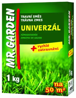 MR.GARDEN UNIVERSAL 1 кг универсална тревна смес за бързо затревяване на двор и градина