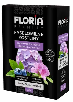 FLORIA Premium 2,5 кг тор за боровинки, хортензии, азалии и киселолюбиви растения