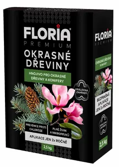 FLORIA Premium 2,5 кг тор за декоративни дървета, храсти и иглолистни